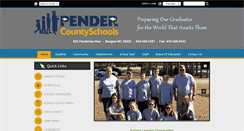 Desktop Screenshot of pendercountyschools.org