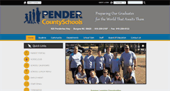 Desktop Screenshot of pendercountyschools.net