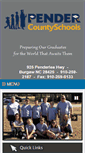 Mobile Screenshot of pendercountyschools.net